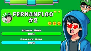 Fernanfloo 2 Geometry Dash 😱 Rap de Fernanfloo geometrydash SEISEDO [upl. by Clemens31]