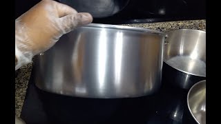 Cleaning An Aluminum Pot With Bar Keepers Friend And Mothers Polish [upl. by Kingsley]