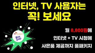 만원도 안돼 월 8800원에 인터넷과 TV 시청은 물론 사은품까지 제공되는 SK 브로드밴드 SK Btv pop을 소개합니다Feat 펭귄통신 [upl. by Doreg]