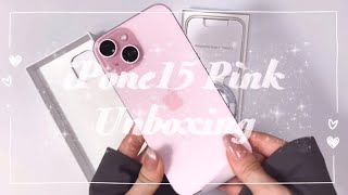 언박싱ASMRㅣ🍎아이폰 15 핑크 • 애플 맥세이프 정품 케이스 • 앱등이 8년차 꿀팁 • iPhone 15 Pink Unboxing📦 [upl. by Fairleigh]