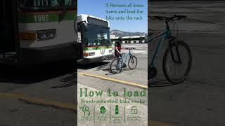 How to load a bike on a frontmounted rack with Golden Gate Transit [upl. by Aidroc]