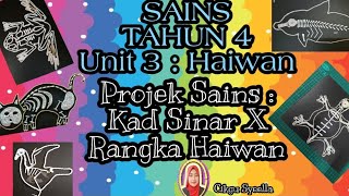 Sains Tahun 4  Kompilasi Projek Sains 4 Jauhari  Kad Sinar X Rangka Haiwan [upl. by Eicyaj]