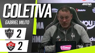 COLETIVA GABRIEL MILITO  AO VIVO  AtléticoMG x Vitória  Brasileirão 2024 [upl. by Attenauq]