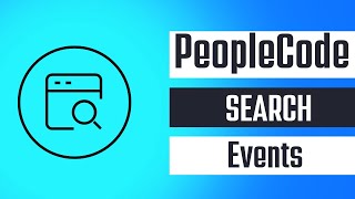 PeopleCode Search Events with HandsON Tutorial  Sameer Pravin Ranalkar [upl. by Anaujal195]