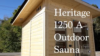 How to Build the Heritage 1250 A Outdoor Sauna [upl. by Neeneg]