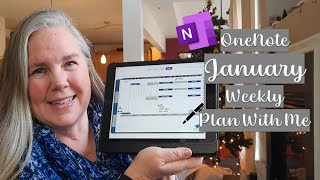 2024 OneNote January Weekly Plan With Me [upl. by Barnard]