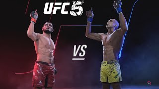 Khabib Nurmagomedov vs Edson Barboza  CPU vs CPU  UFC 5 [upl. by Aikas]