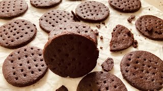 Chocolate Wafer Cookies  NABISCO TYPE Recipe [upl. by Apul]