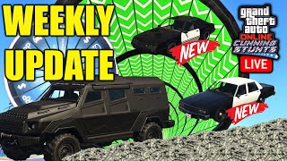 GTA 5 Online New Lucky Wheel Podium Car  NEW COP CARS  GTA 5 Weekly Update [upl. by Rabi]