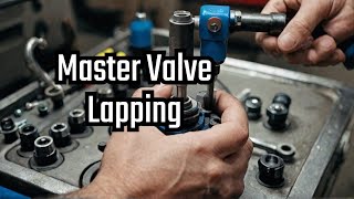 LAPPING HTE VALVES ON THE PORTED SPORTSTER HEAD [upl. by Airdnat]