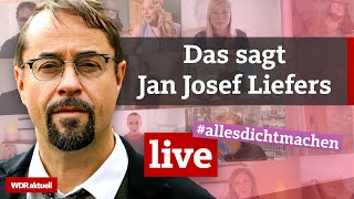 Nach heftiger Kritik Jan Josef Liefers äußert sich zu allesdichtmachen  WDR Aktuelle Stunde [upl. by Bensen542]