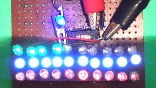 Relay Voltage Spike Glows 24 Series LEDs [upl. by Alessandra]