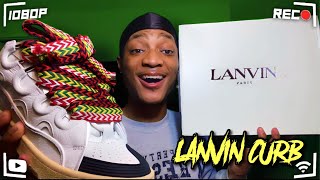 LANVIN CURB SNEAKER UNBOXING  ON FEET [upl. by Pomeroy]