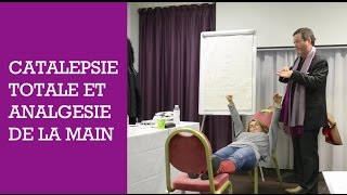 Hypnose classique  Apprendre les inductions  Catalepsie totale et analgésie de la main [upl. by Solhcin]