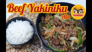 Beef Yakiniku ala Hokben  Resep Simpel dan Praktis untuk Sahur atau Berbuka Puasa [upl. by Yecnay127]