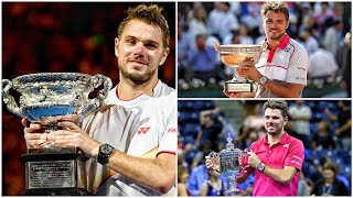 Stan Wawrinka  All 3 Grand Slam Championship Points HD [upl. by Shaylyn]