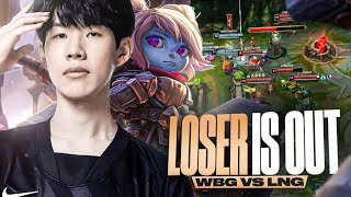 THE LOSER IS OUT  WBG VS LNG B05  CAEDREL [upl. by Atekram]