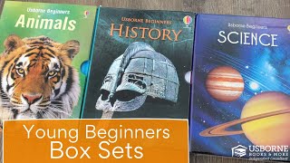 Usborne Beginner Box Sets Animals Science and History [upl. by Acinorev]