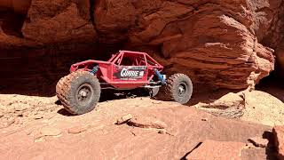 RC Trail RunRed canyon Overlook Part 3Moab UtahAxial capraAxial SCX10 [upl. by Nedroj]