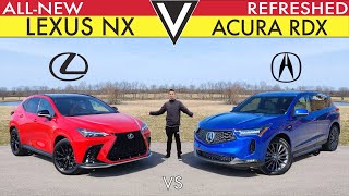 LUXURY SHOWDOWN  2022 Lexus NX 350 vs 2022 Acura RDX Comparison [upl. by Eelasor]