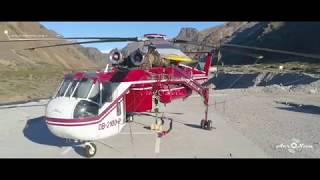 Sikorsky Skycrane Chile filmado con Drone 4k [upl. by Heinrik135]