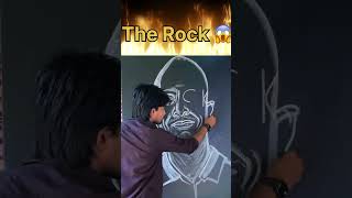 The Rock Name With Drawing 😍🌎❤️ shorts short ytshorts ytshort therock wwe art [upl. by Elatsyrk859]