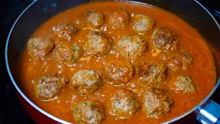 ¿Ya No Sabes Cómo Cocinar la Carne Molida Aqui una Receta de Albondigas en Salsa Riquisíma y Fácil [upl. by Weitman1]