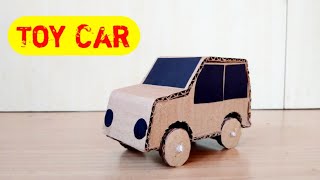 How to make a cardboard car  Toy car  The Crafts Crew [upl. by Trebmer]