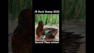 Last years Jr duck stamp contest painting process [upl. by Sherborne975]