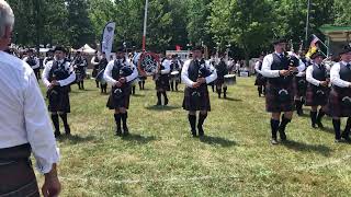 The 78th Fraser Highlanders Pipe Band  Kingsville Games  “The Mason’s Apron” medley 22 June 2024 [upl. by Panther]