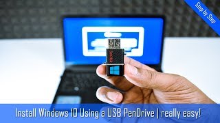 How to Install Windows 10 From USB Flash Drive Complete Tutorial [upl. by Krisha251]