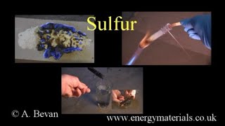 Elemental Sulfur and reacting Sulfur with oxygen and water [upl. by Spevek634]