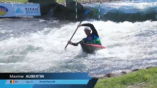 Maxime Aubertin Belgium U23 Semi Final  2024 ICF CanoeKayak Slalom Junior amp U23 World Champs [upl. by Wylde]