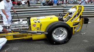 MOONEYES dragster  crash at CHIMAY 2012 [upl. by Anallise]