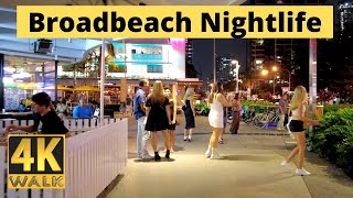 Broadbeach Nightlife  Gold Coast Australia 🇦🇺 4k Walk Tour [upl. by Venterea]