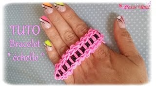 TUTO  bracelet élastique quotéchellequot [upl. by Hnahk]