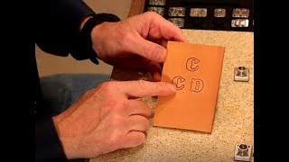 Letter Stamping on Leather [upl. by Okajima]