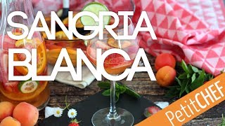 Receta de sangría blanca con vino blanco  Petitchef [upl. by Esorbma586]