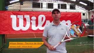 Raquete de Tênis Wilson Pro Staff Six One 100 e 90 BLX [upl. by Suolhcin]