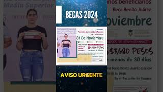 📌🤑¡Alégrate A un mes de los pagos de la Beca Benito Juárez 2024 en Noviembre [upl. by Ennairol]