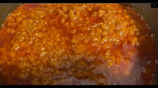 Ethiopian food misir wot spicy lentils sauce  ጥፍጥ ያለ ምስር ወጥ [upl. by Hedda372]