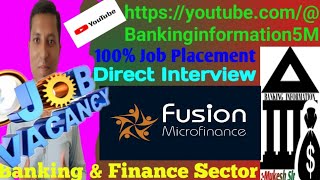 Fusion Finance Pvt Ltd  Fusion Microfinance Interview  jobs mfin news Bankinginformation5M [upl. by Ahtram]