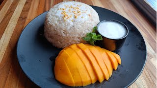 Mango Sticky Rice Recipe  How To Make Thai Mango Sticky Rice  Sticky Rice With Mango Recipe [upl. by Lebiralc178]