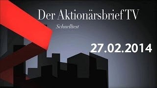 04032014  Schnelltest Der Aktionärsbrief [upl. by Fogarty927]