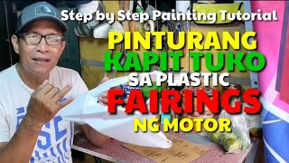 MATIBAY NA PINTURA SA PLASTIC FAIRINGS I DA HUSTLERS TV [upl. by Nomrah]