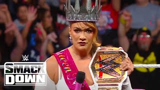 Tiffany Stratton Pretty Deadly Throw Nia Jax a Party  WWE SmackDown Highlights 81624 WWE on USA [upl. by Kort]