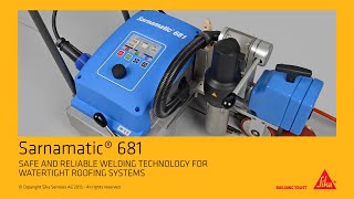 Sarnamatic  681 hot air welding machine for TPOFPO roofing membrane application [upl. by Colfin806]