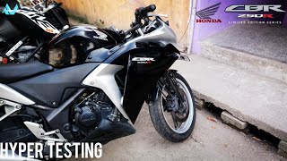 CBR 250r Hyper Testing  My friend is getting this CBR250 [upl. by Laundes259]