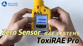 วิธีการ Zero Sensor Model  ToxiRAE Pro [upl. by Suoirred]