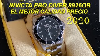 INVICTA PRO DIVER 8926OB MEJOR AUTOMÁTICO CALIDADPRECIO 2020 [upl. by Grosberg]